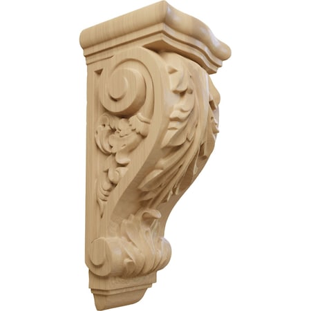 Ekena Millwork 5 1/4"W x 4 3/4"D x 12"H Medium Farmingdale Acanthus Corbel, Cherry COR05X04X12FRCH